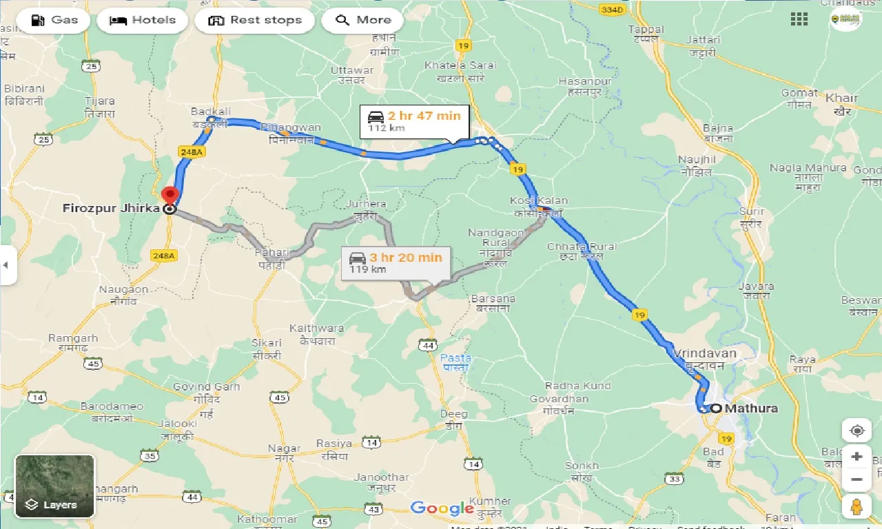 mathura-to-firozpur-jhirka-one-way