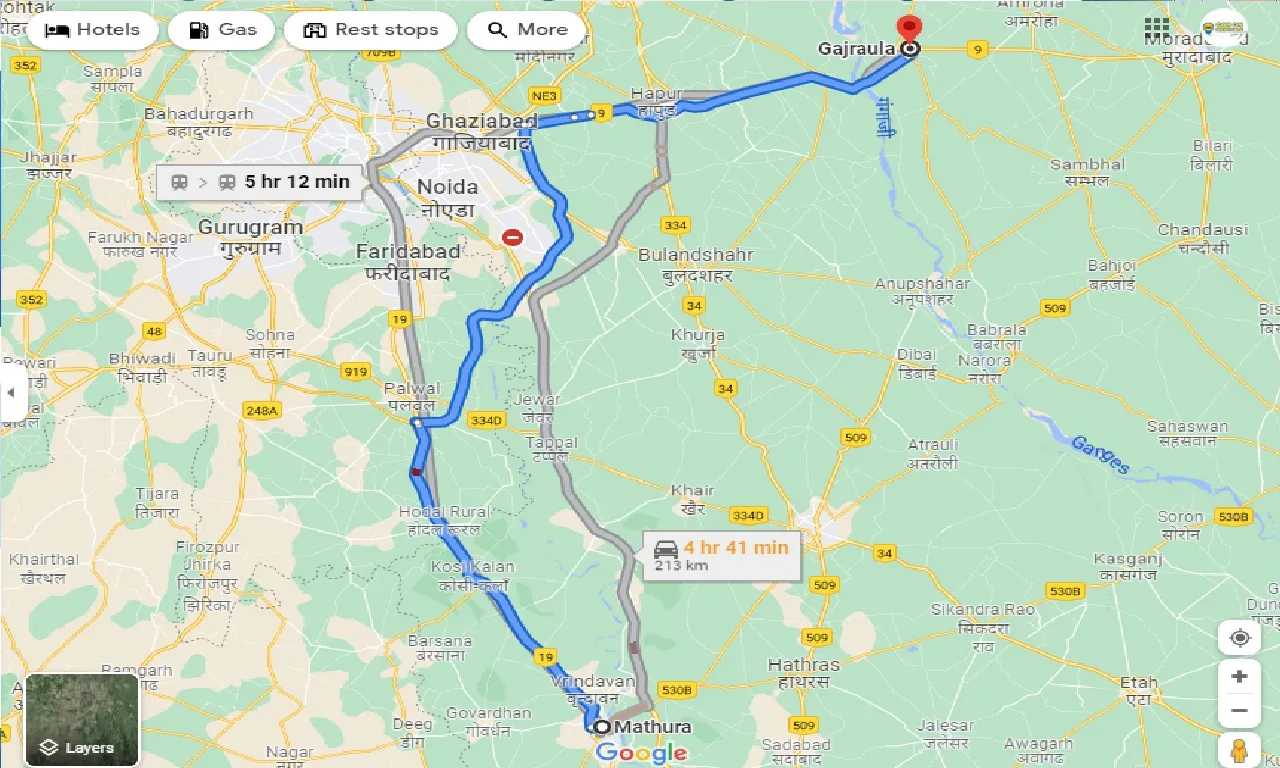 mathura-to-gajraula-taxi