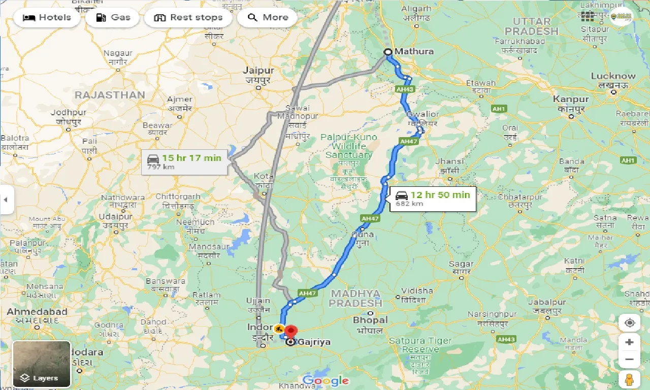 mathura-to-gajriya-one-way