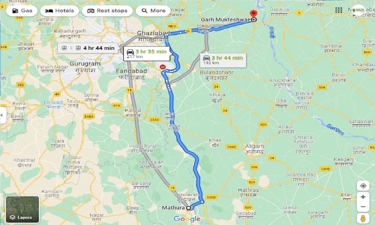 mathura-to-garh-mukteshwar-taxi