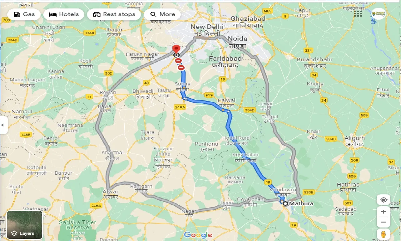 mathura-to-gurgaon-one-way