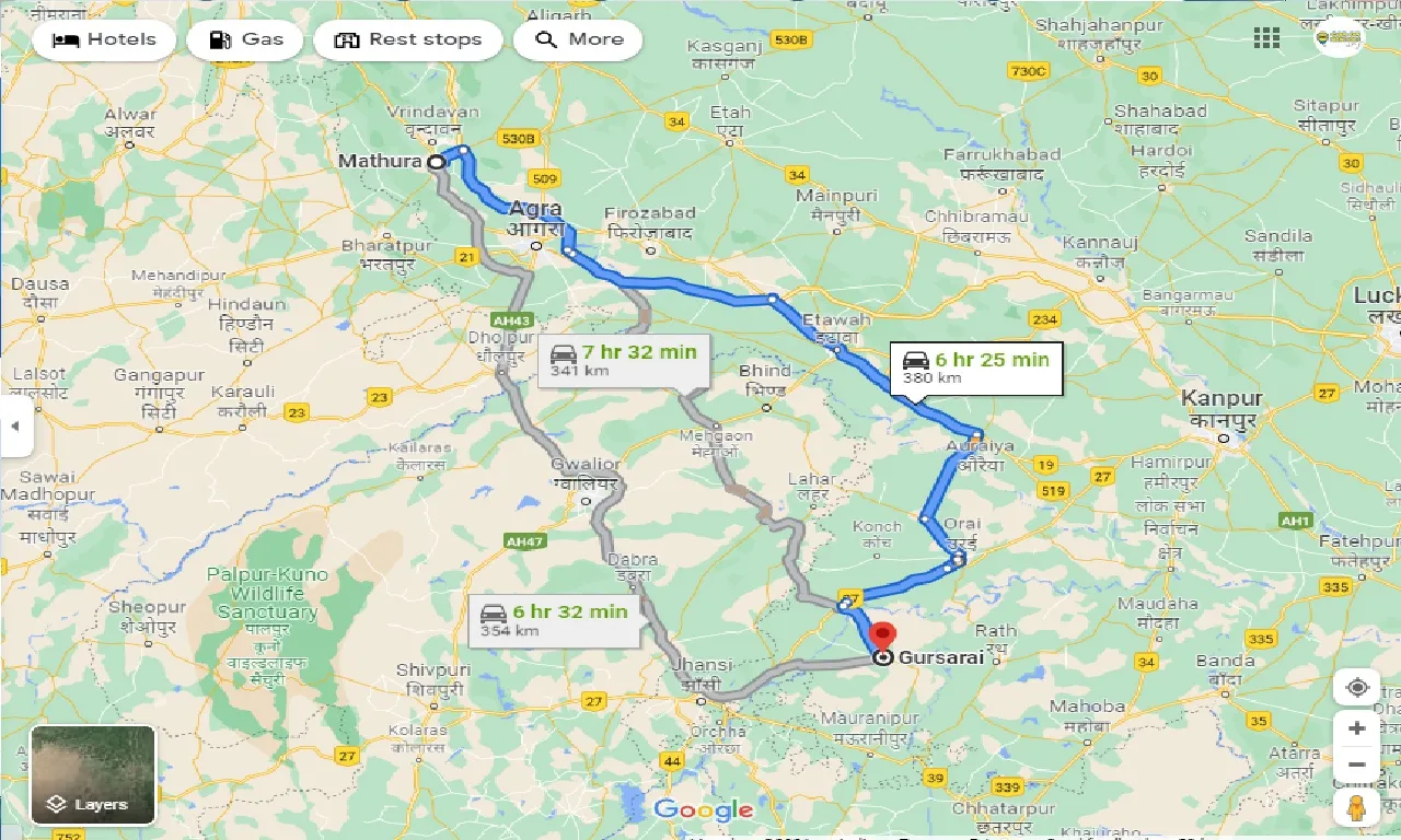 mathura-to-gursarai-taxi