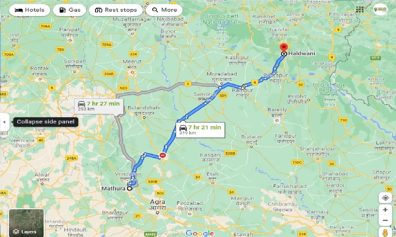 mathura-to-haldwani-taxi