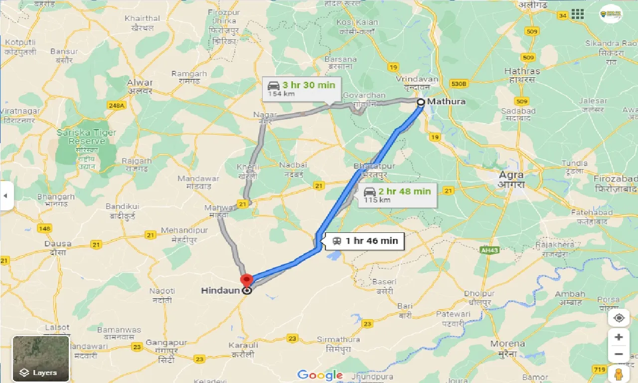 mathura-to-hindaun-one-way