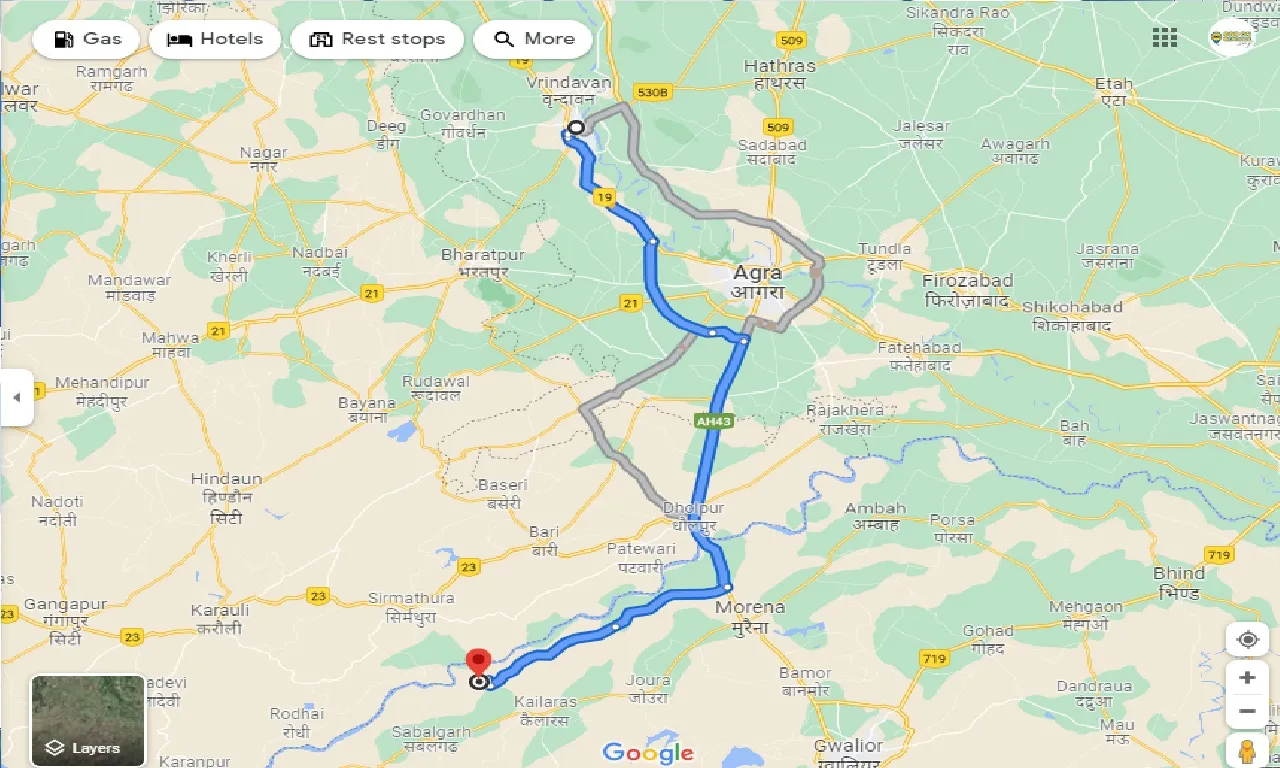mathura-to-jhundpura-one-way