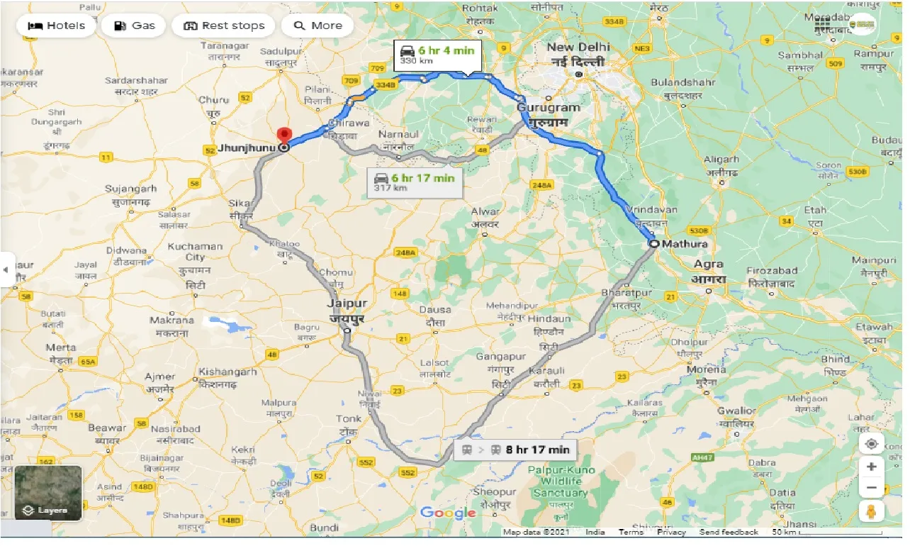mathura-to-jhunjhunu-round-trip