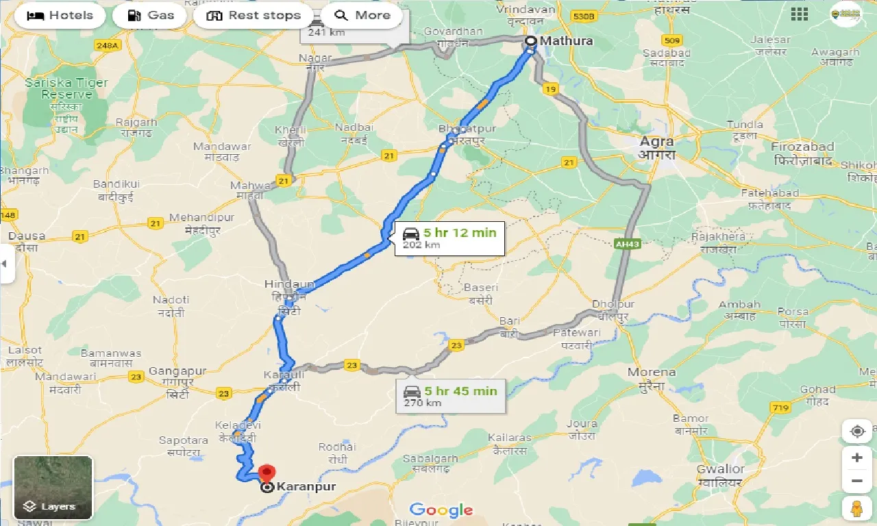 mathura-to-karanpur-taxi
