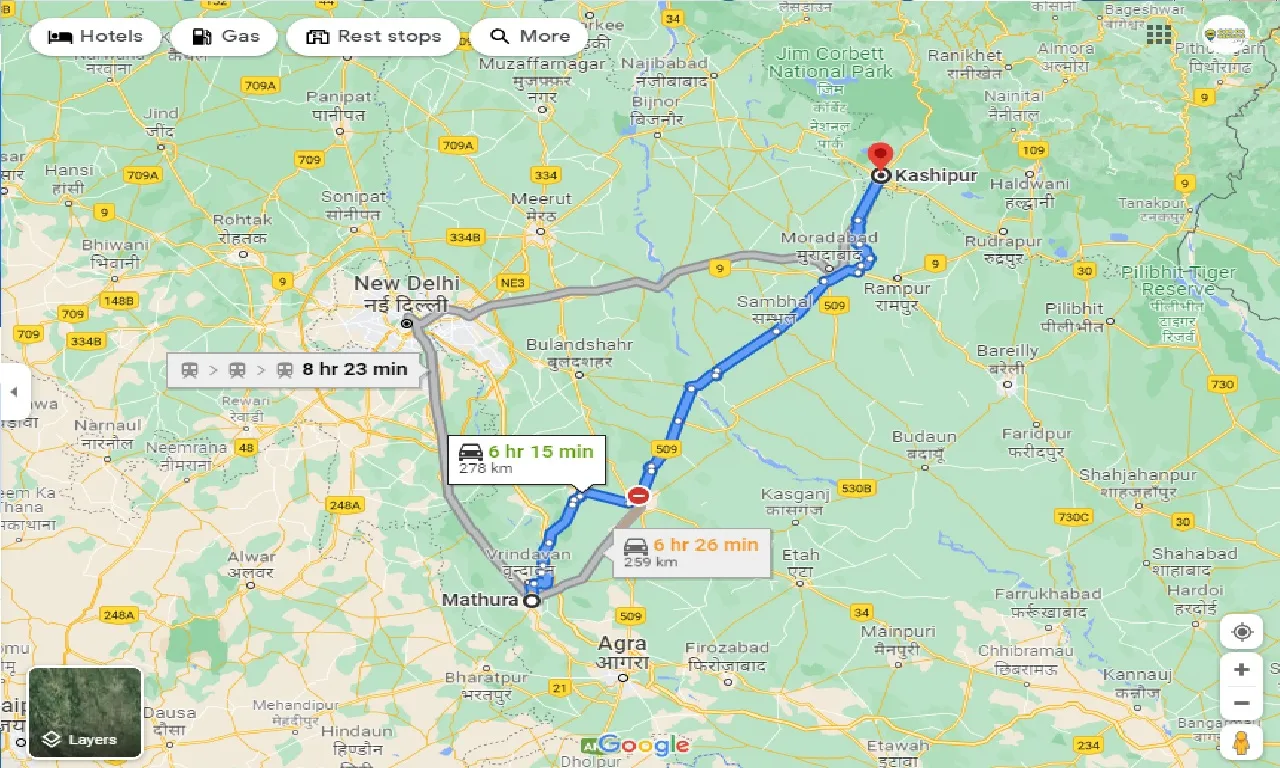 mathura-to-kashipur-taxi