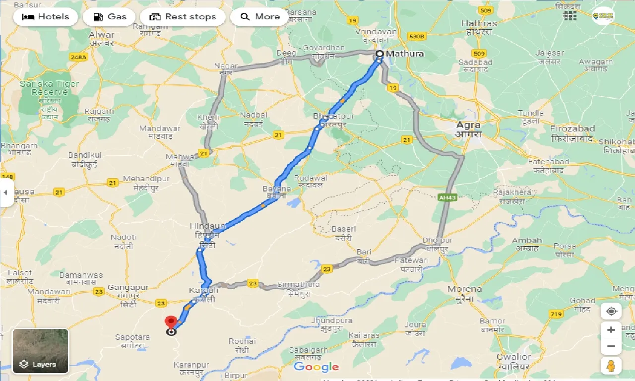 mathura-to-keladevi-one-way