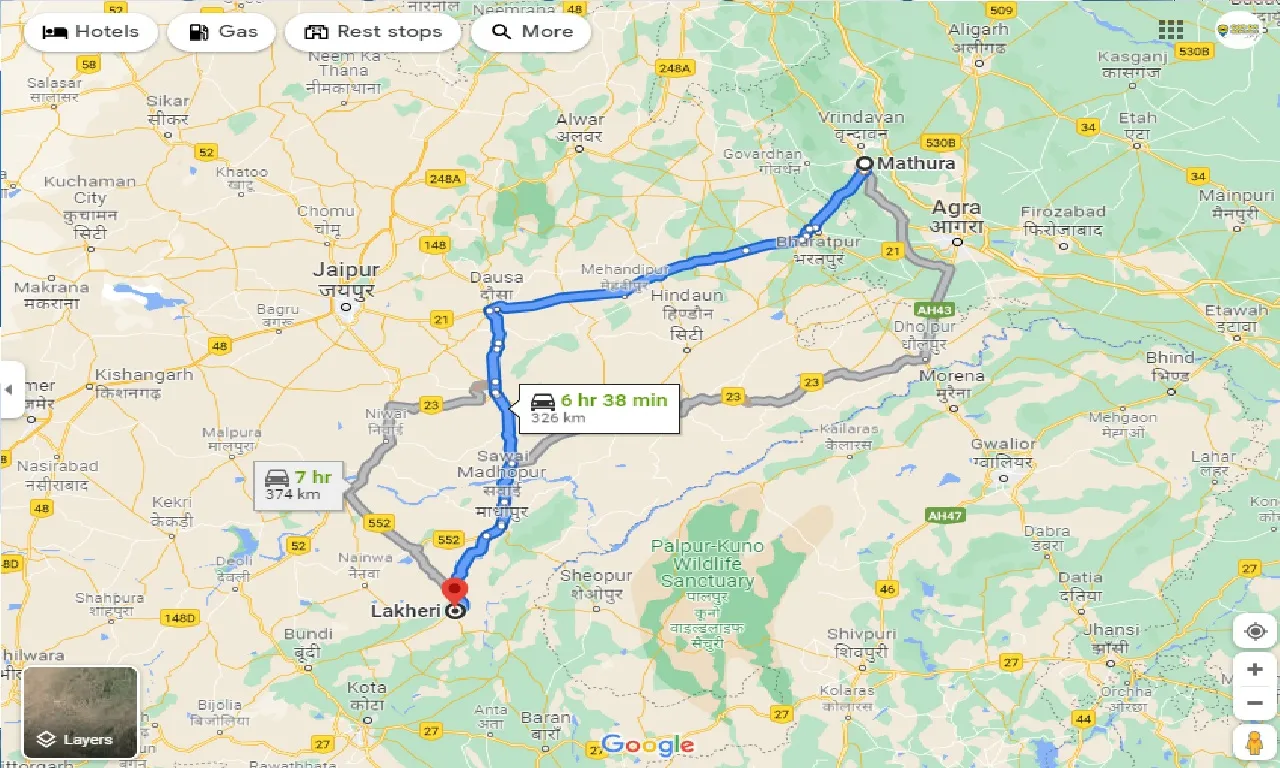 mathura-to-lakheri-one-way