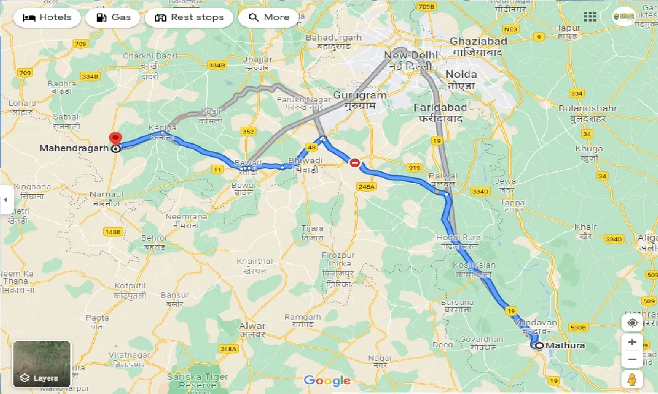 mathura-to-mahendragarh-one-way