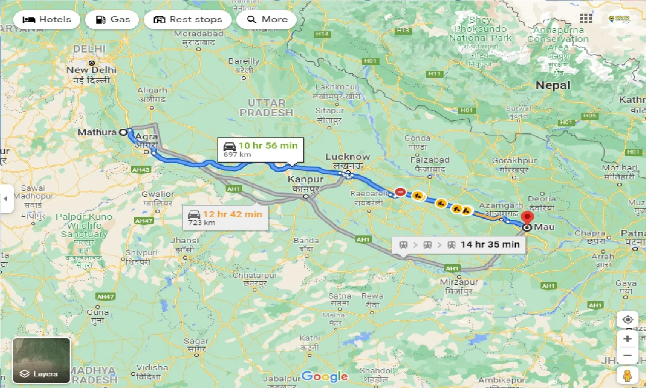 mathura-to-mau-taxi