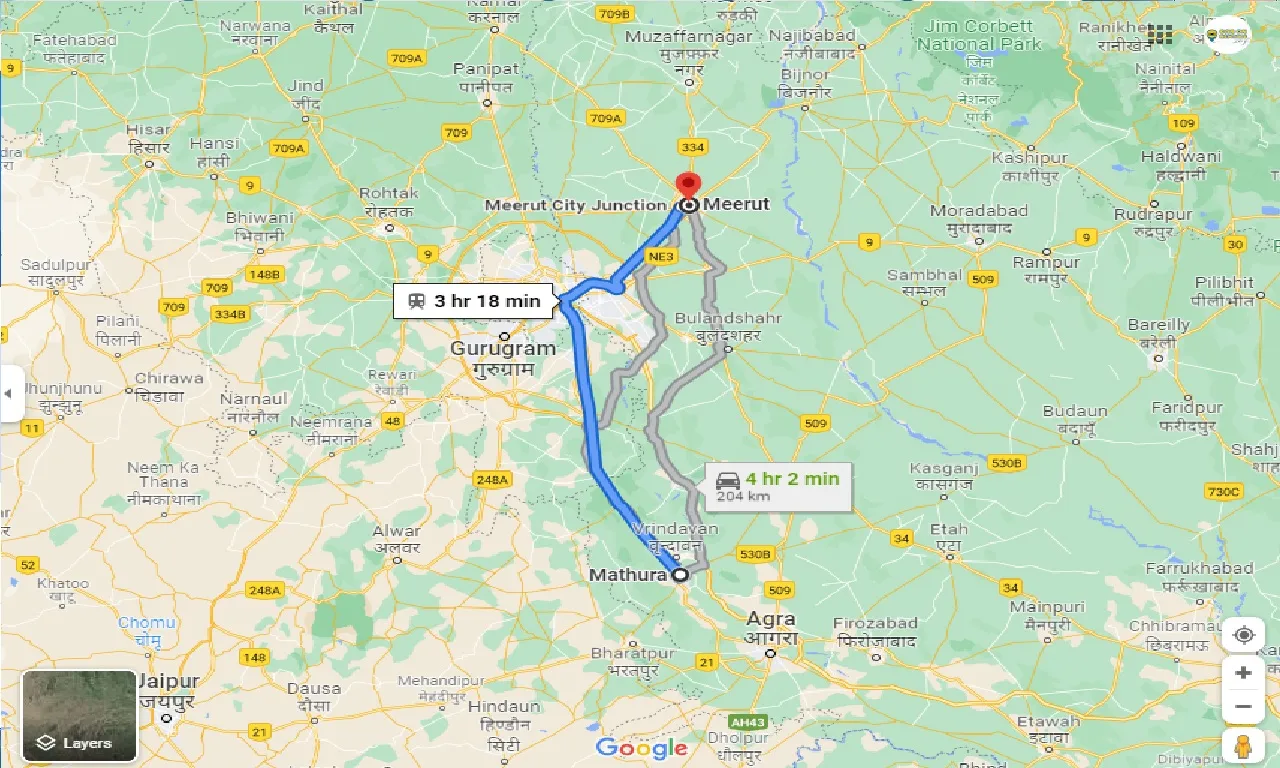 mathura-to-meerut-one-way