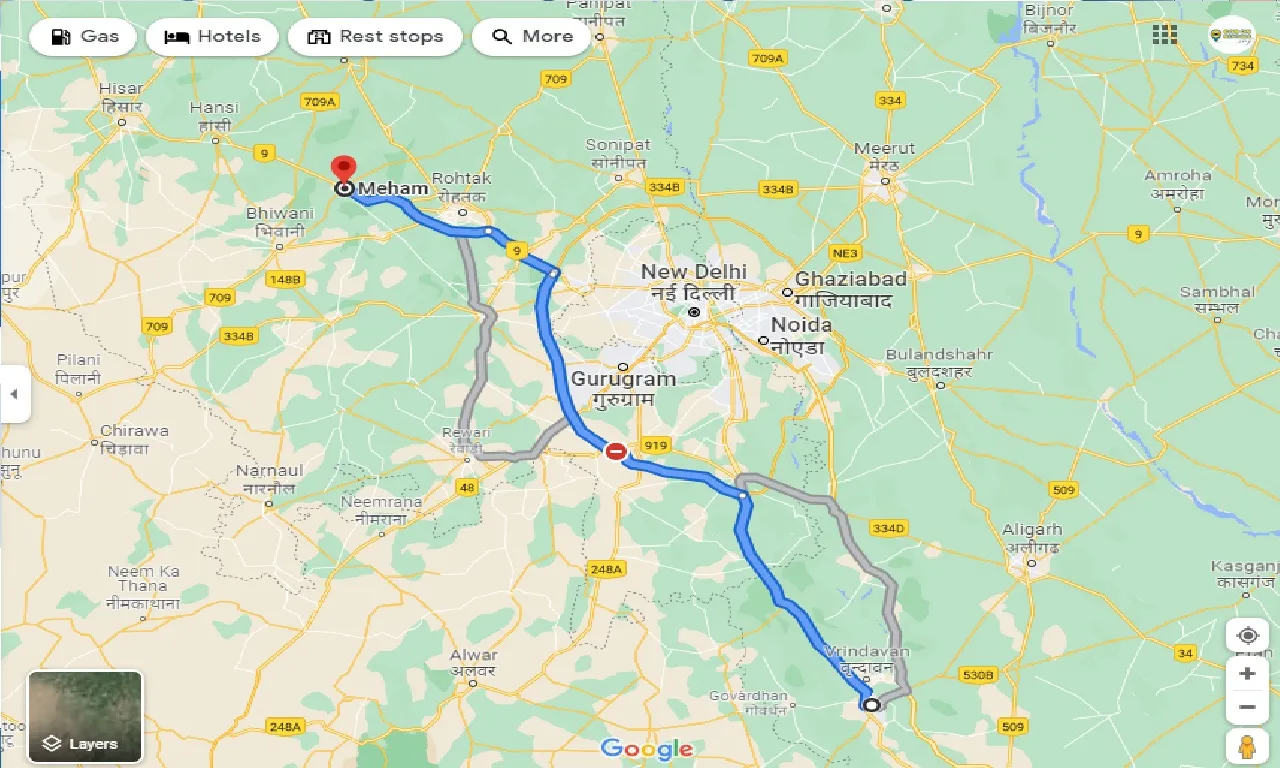 mathura-to-meham-taxi