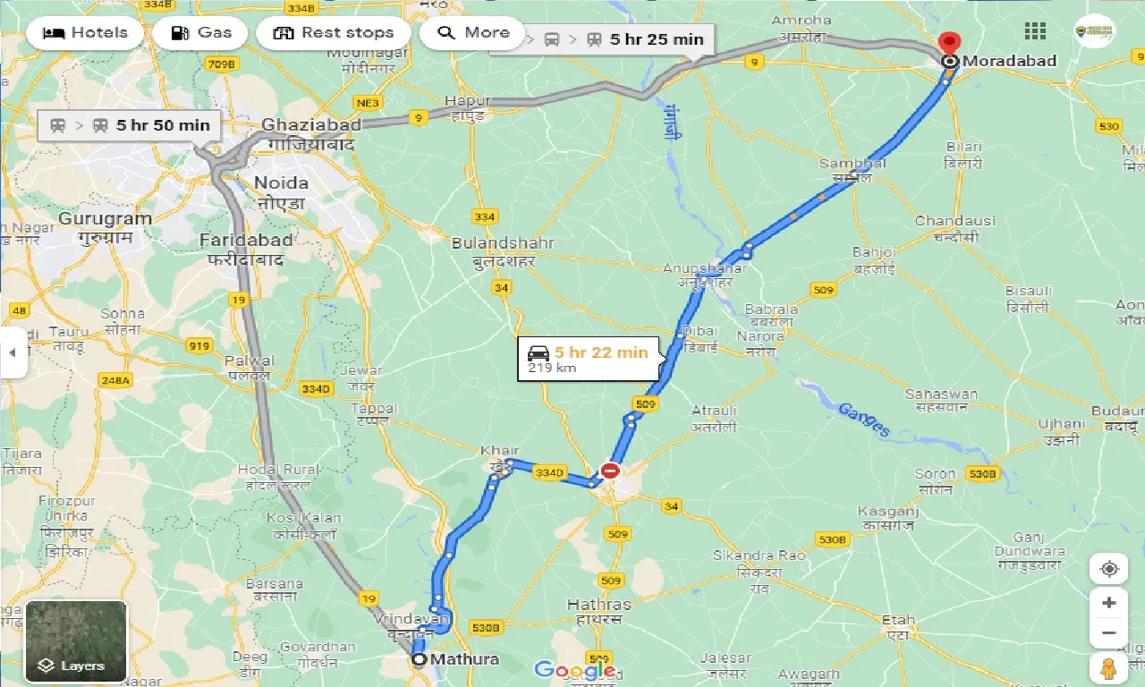 mathura-to-moradabad-taxi