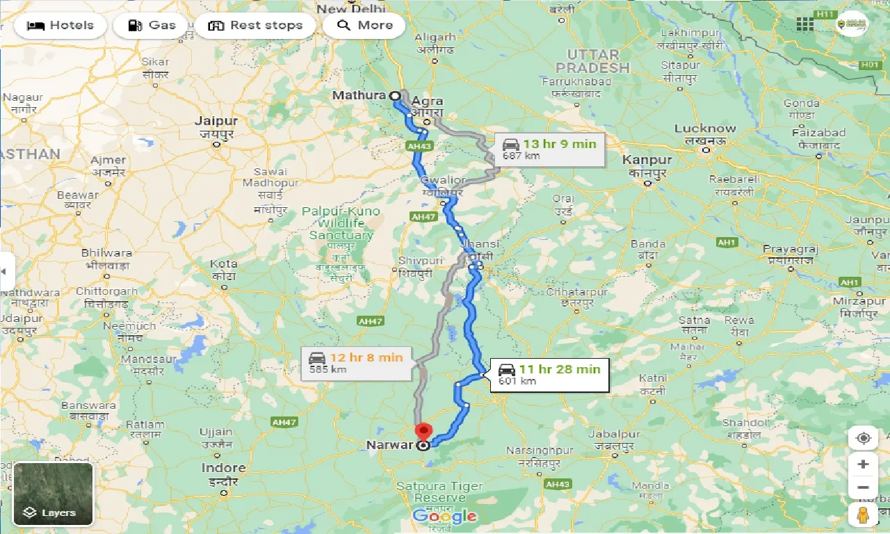 mathura-to-narwar-one-way