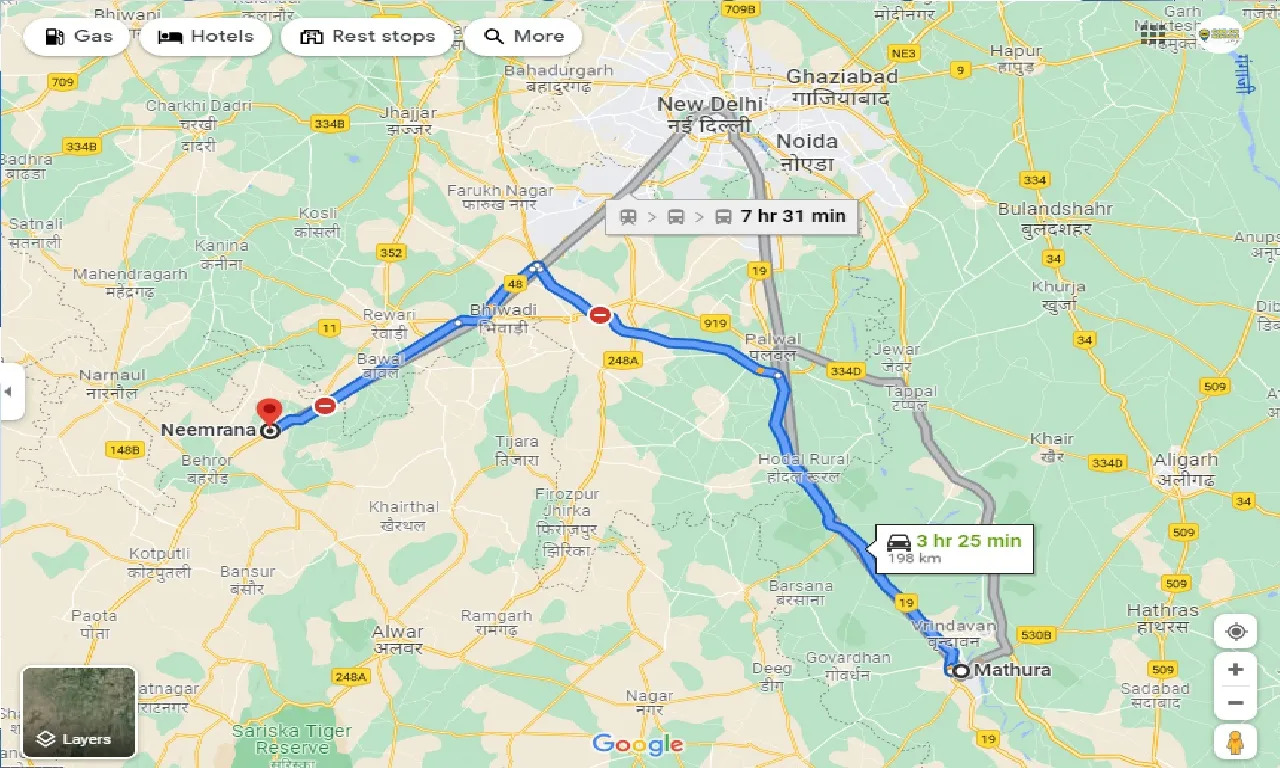 mathura-to-neemrana-taxi