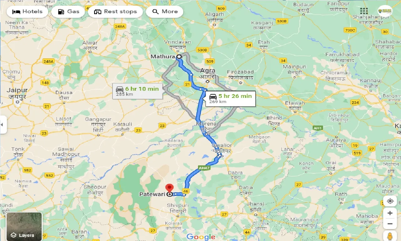 mathura-to-patewari-taxi