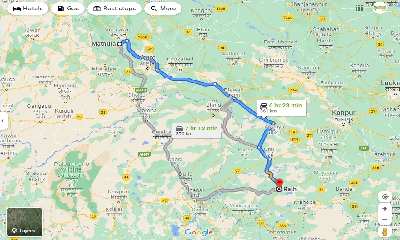 mathura-to-rath-taxi