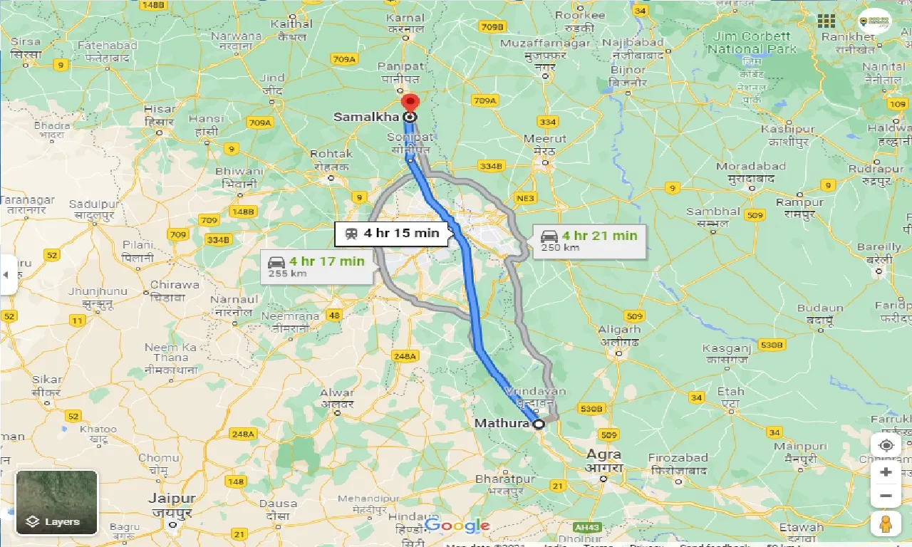 mathura-to-samalkha-taxi