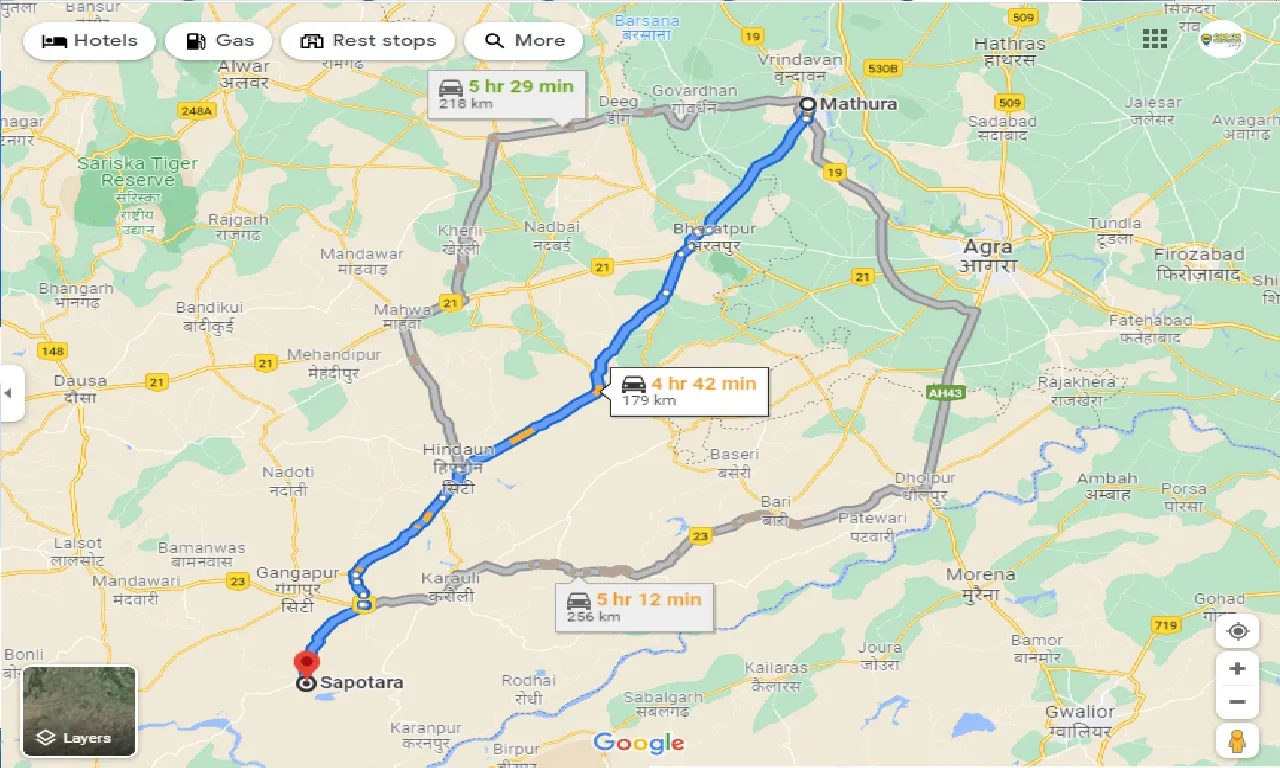 mathura-to-sapotara-taxi