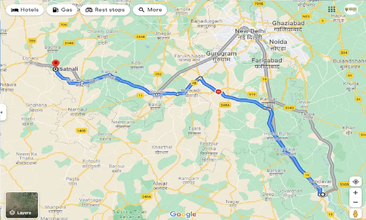 mathura-to-satnali-one-way