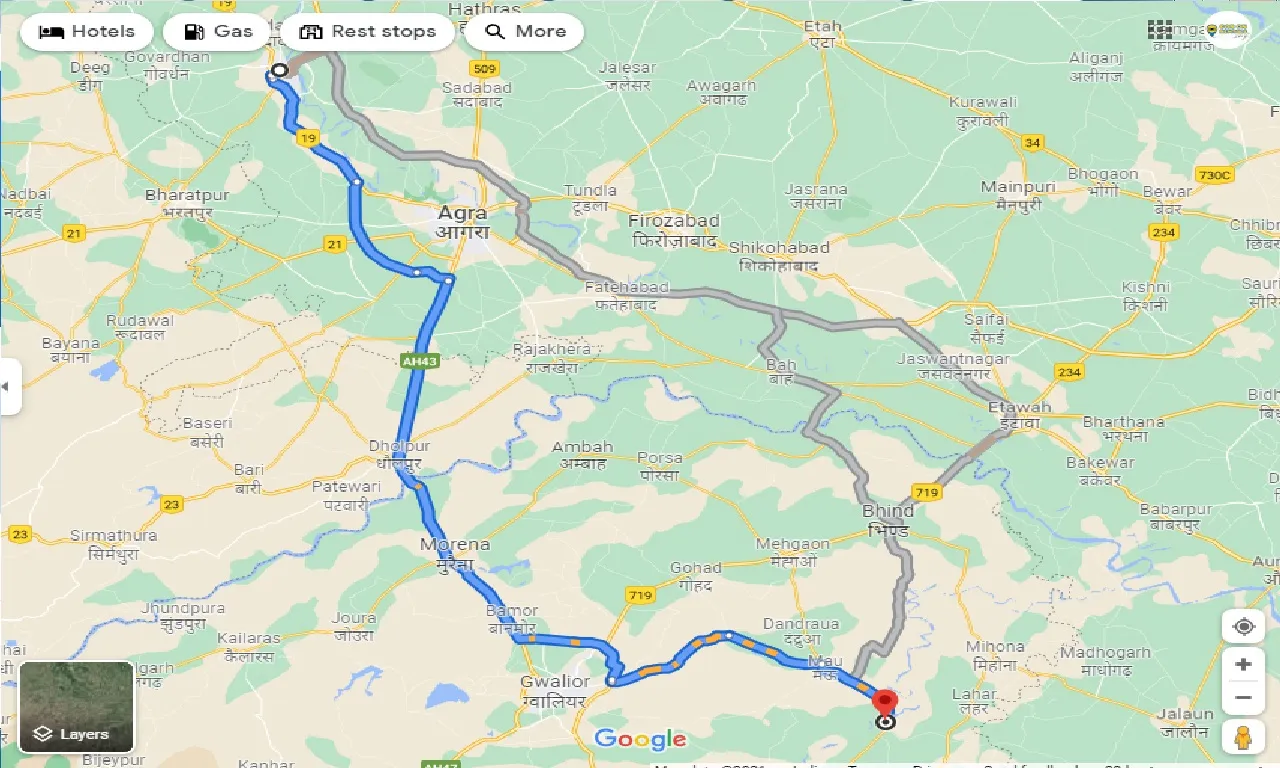 mathura-to-seondha-taxi