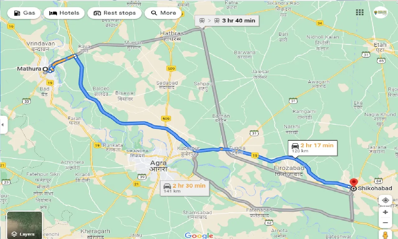mathura-to-shikohabad-taxi