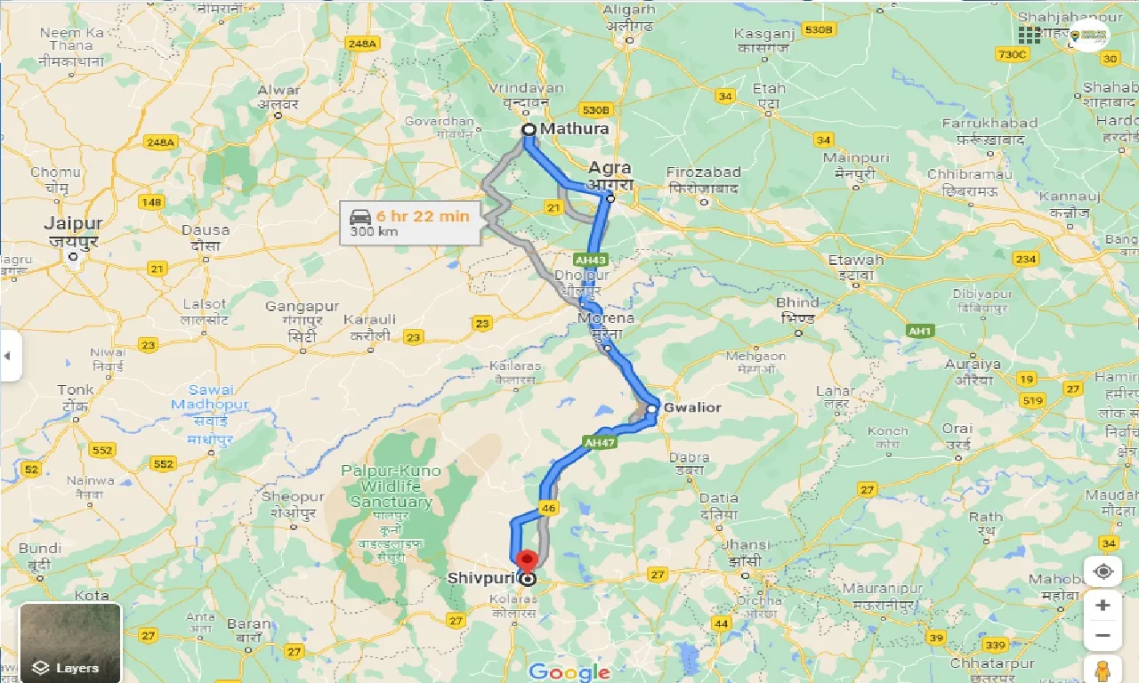 mathura-to-shivpuri-taxi