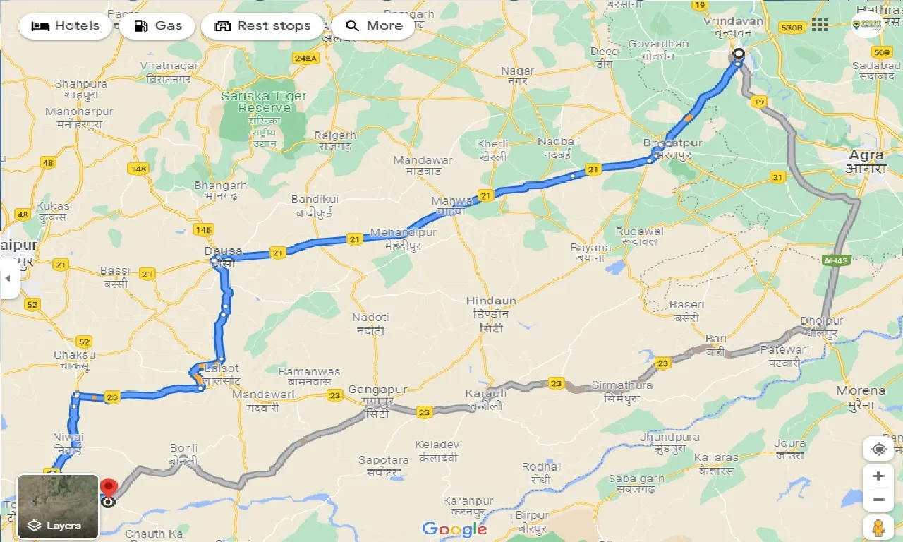 mathura-to-shiwar-one-way