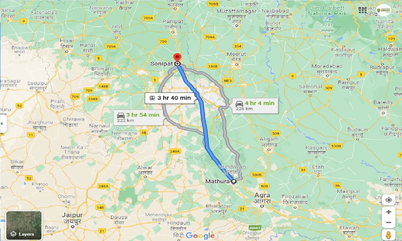 mathura-to-sonipat-one-way