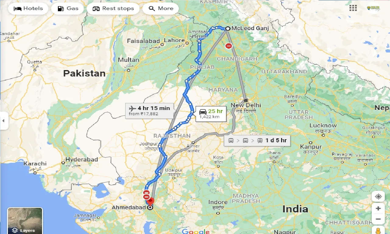 mcleodganj-to-ahmedabad-taxi