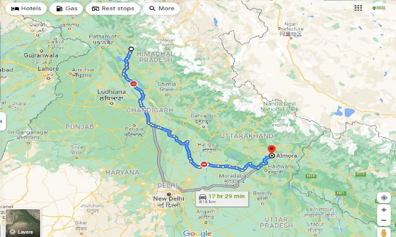 mcleodganj-to-almora-one-way