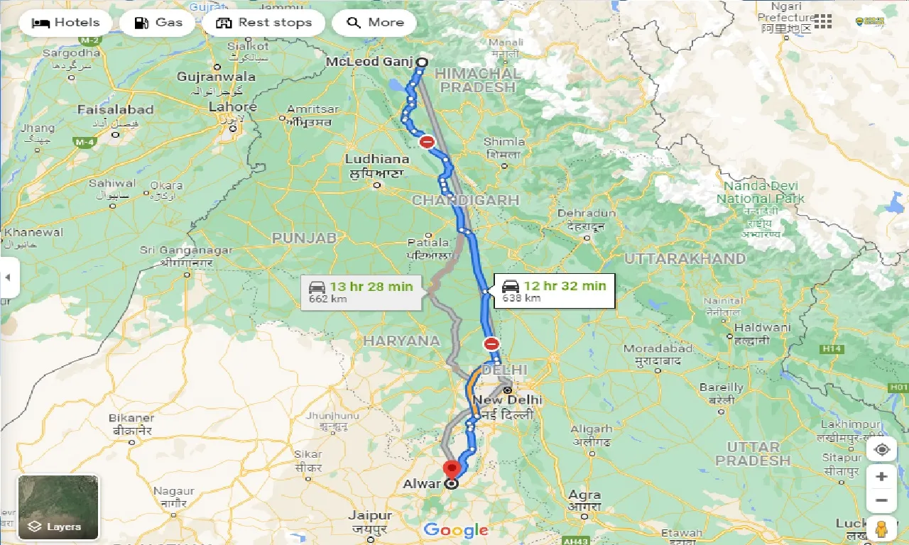 mcleodganj-to-alwar-taxi