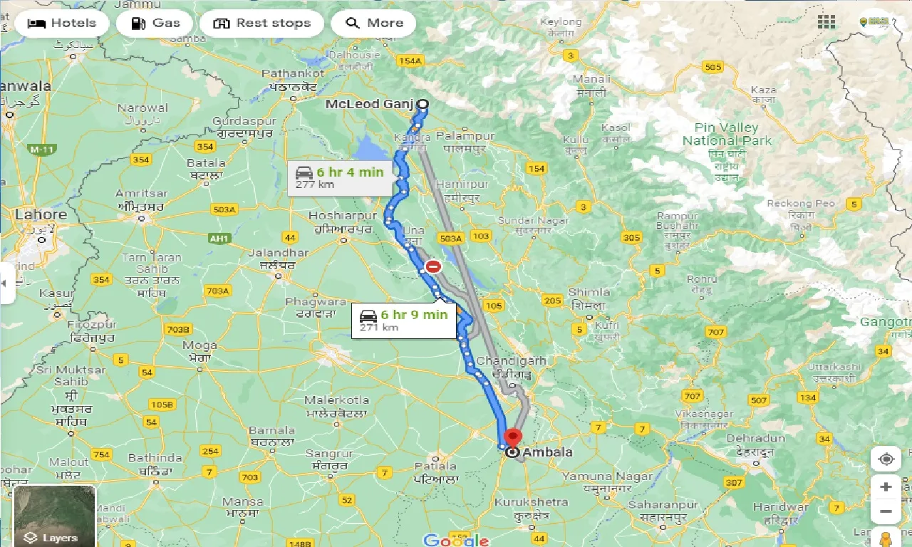 mcleodganj-to-ambala-one-way