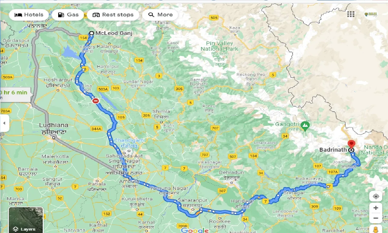 mcleodganj-to-badrinath-one-way