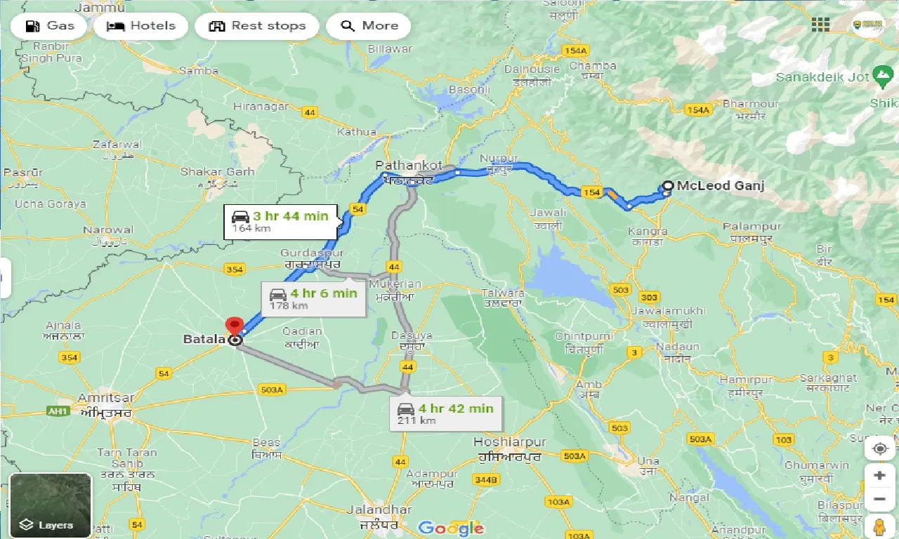 mcleodganj-to-batala-one-way