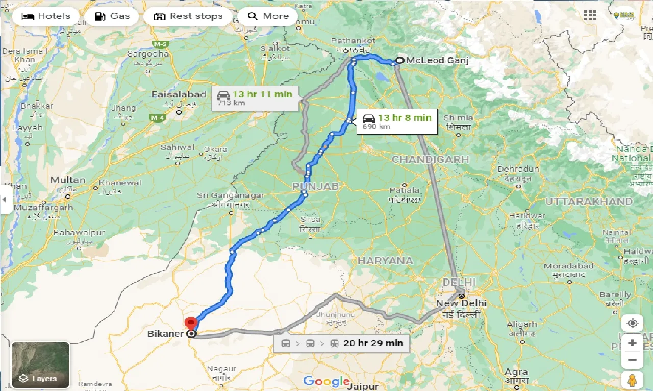mcleodganj-to-bikaner-one-way