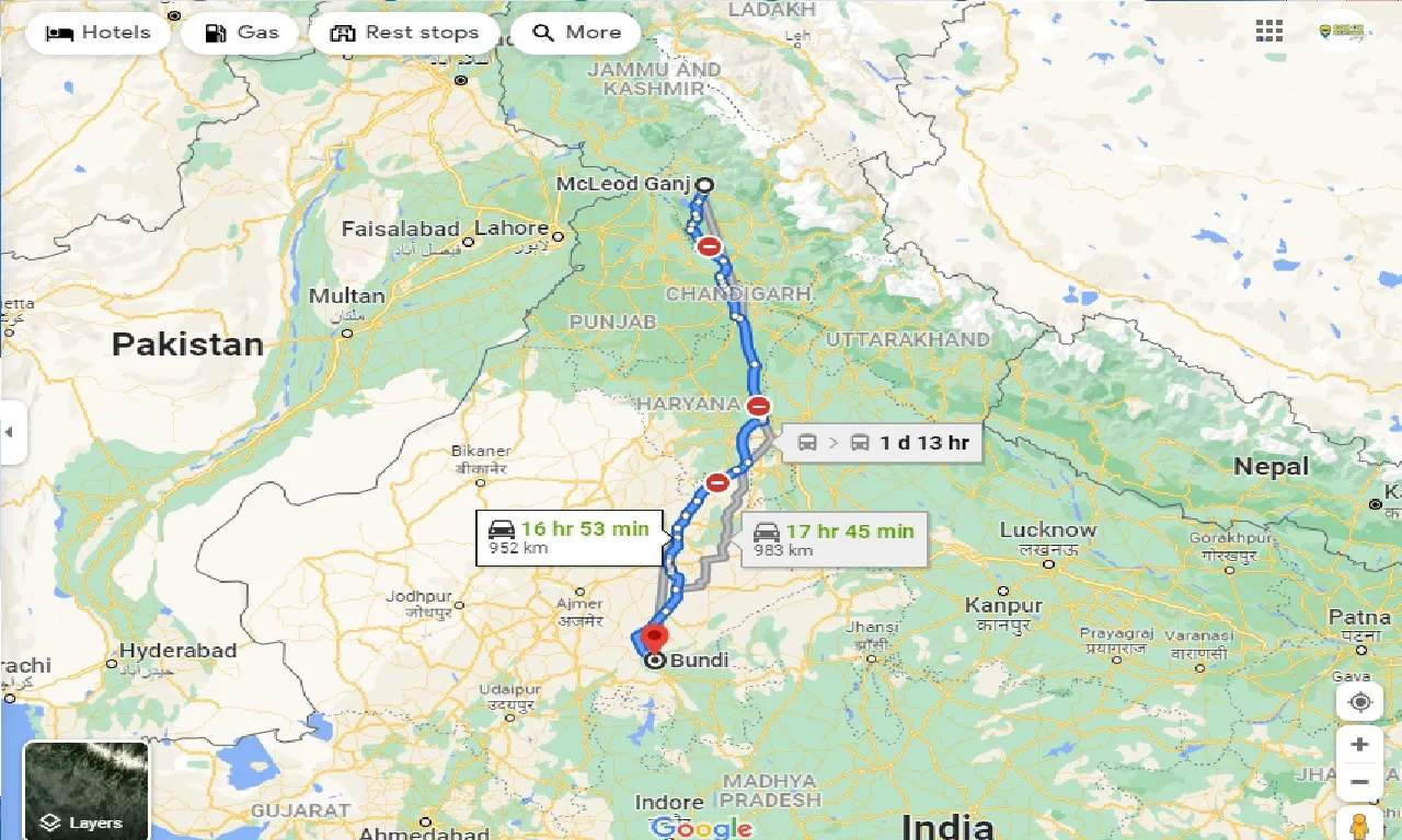 mcleodganj-to-bundi-taxi