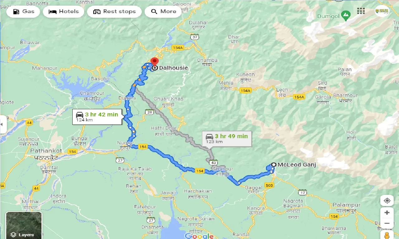 mcleodganj-to-dalhousie-one-way