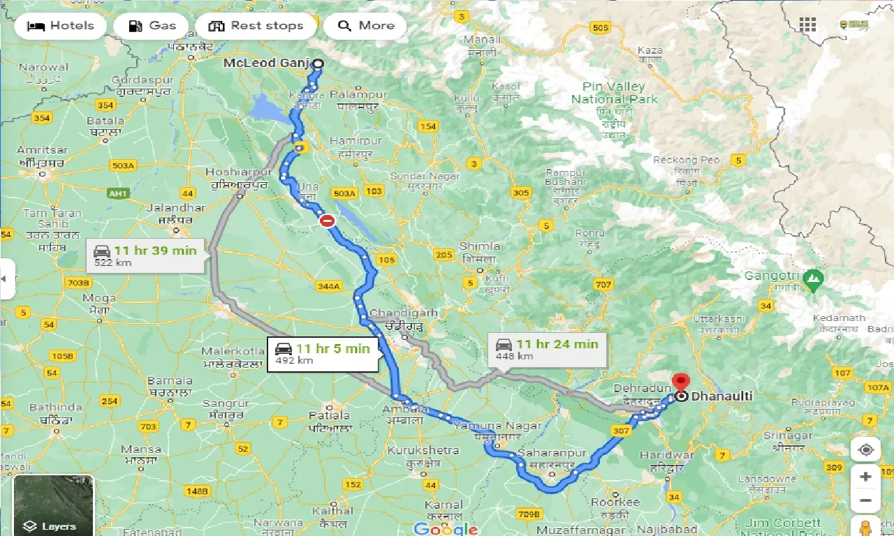 mcleodganj-to-dhanaulti-one-way