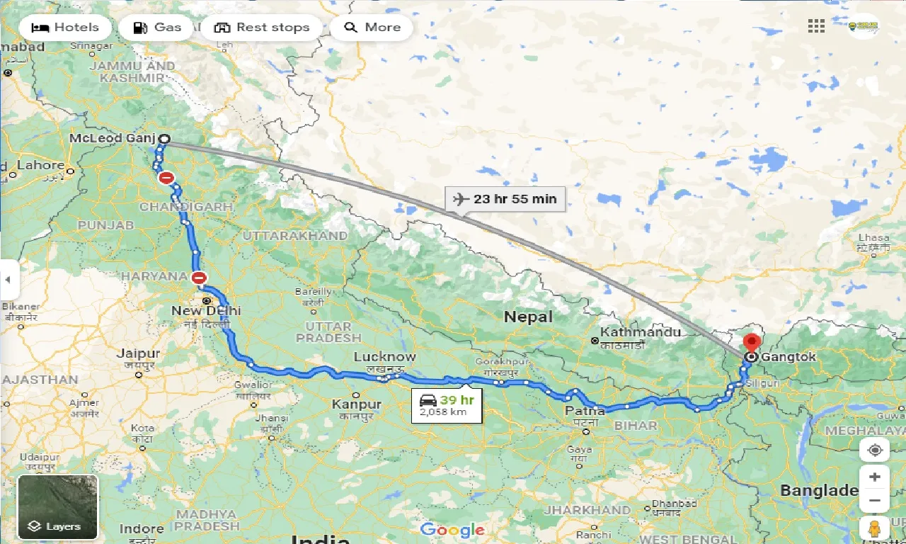 mcleodganj-to-gangtok-one-way