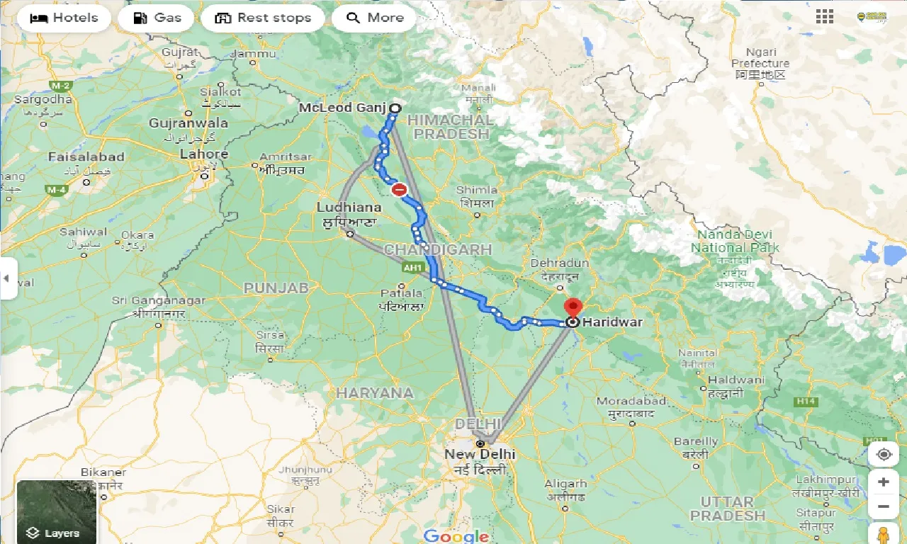 mcleodganj-to-haridwar-one-way