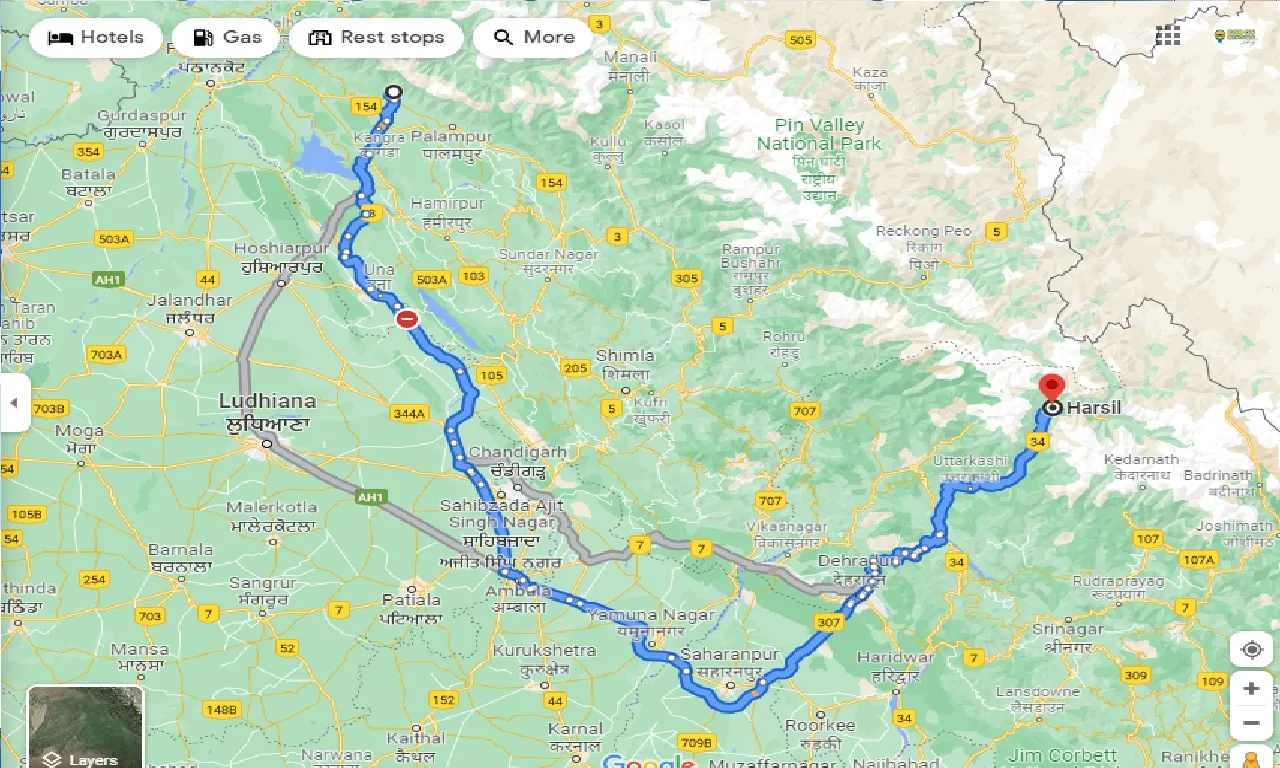 mcleodganj-to-harsil-one-way