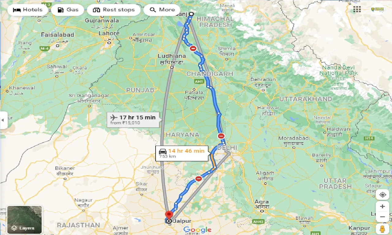 mcleodganj-to-jaipur-one-way
