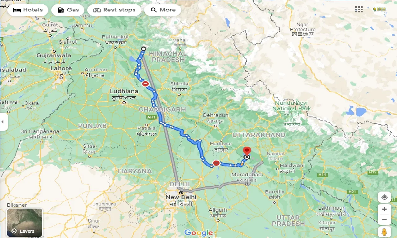 mcleodganj-to-jim-corbett-national-park-one-way