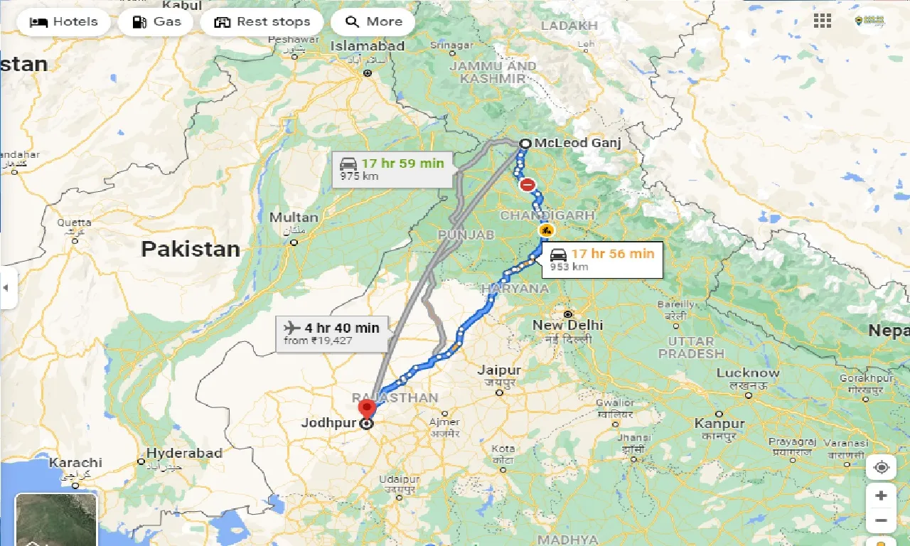 mcleodganj-to-jodhpur-one-way