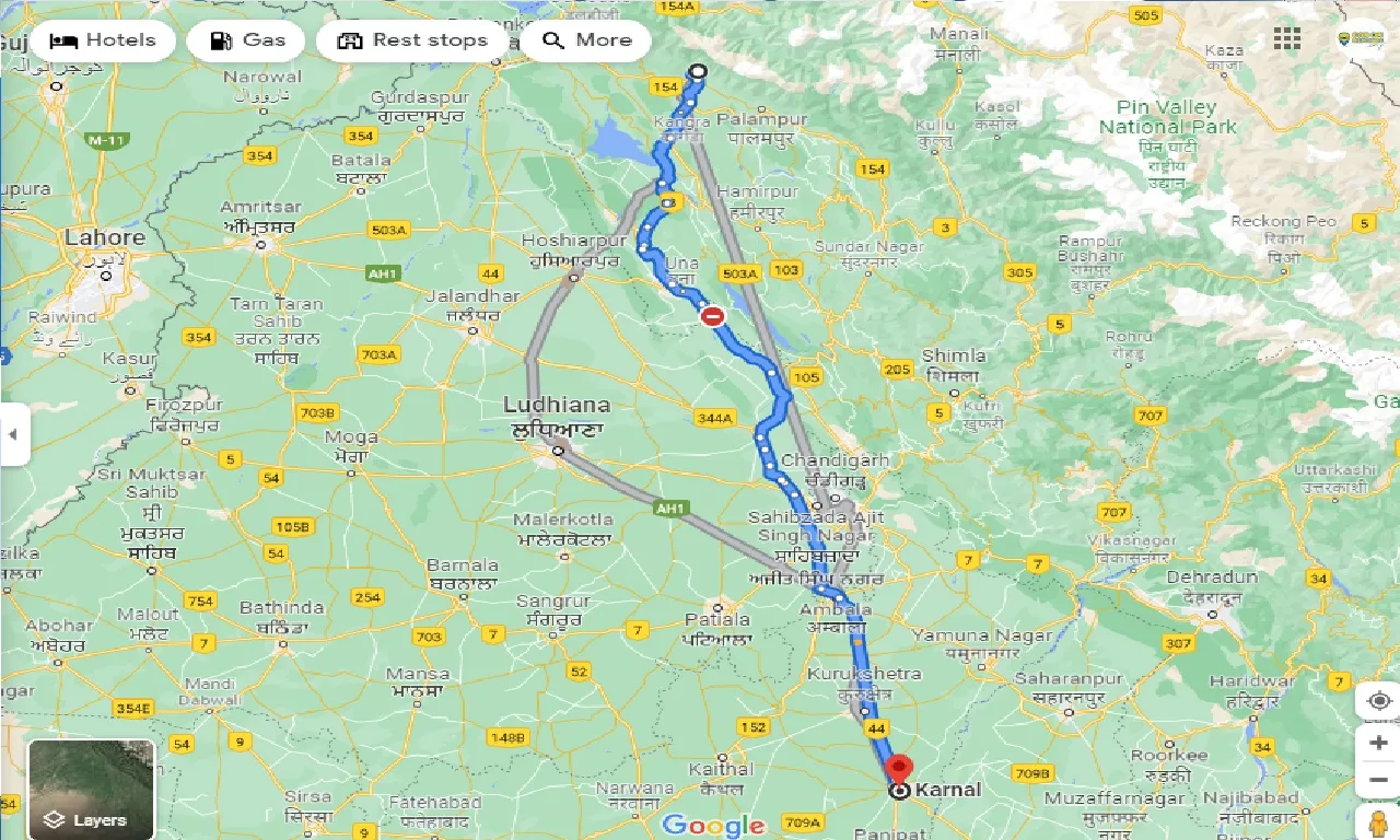 mcleodganj-to-karnal-one-way