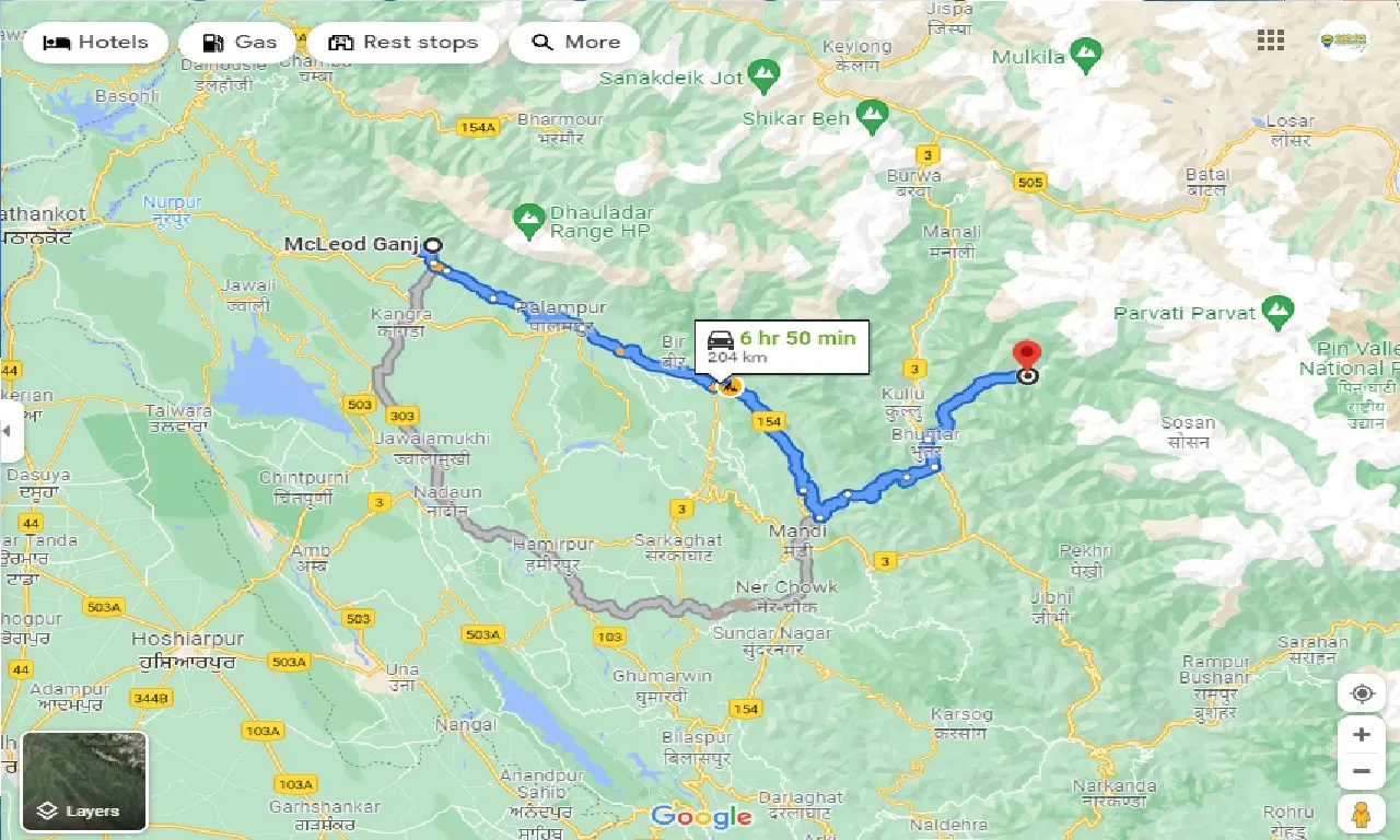 mcleodganj-to-kasol-one-way