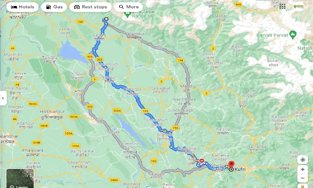 mcleodganj-to-kufri-one-way